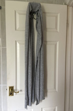 M&S Silver Grey SPARKLE Scarf with 11% CASHMERE & 6% WOOL 20”x92” RRP£45 BNWOT