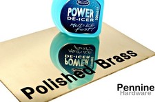 Solid BRASS Flat Sheet Plate Mirror Polished CZ108 0.7 - 3.0 mm Guillotine Cut