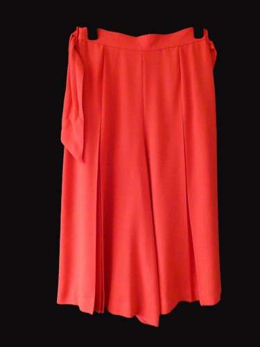 Vintage red skirt culottes - vintage,