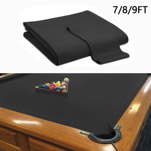 Black worsted pool table cloth - worsted,