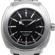 Jeanrichard Terracescope Date 60500-11-601-11A AT SS Black Dial 46mm Grade B+