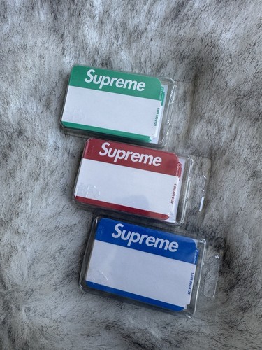 Supreme name badge100 sticker - supreme,