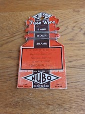 NUBO Fuse Wire Card, Gatley of Todmorden.