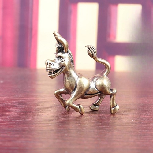 Mini donkey statue sculpture - statue,