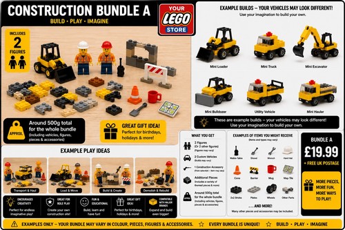 Lego construction bundle - construction, a