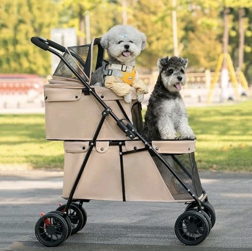 Tier dog stroller double - 2,