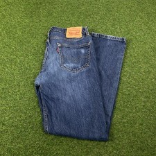 LEVI'S 511 Mens Slim Blue Denim Medium W34 L32 Stretch Cotton Blend Jeans