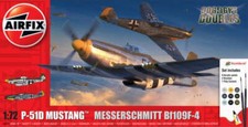 Airfix A50193 1:72 P-51D Mustang & Messerschmitt Bf-109F-4 Dogfight Double