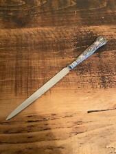 Beautiful Sterling Silver Handled Queens Pattern Letter Opener Sheffield 1967