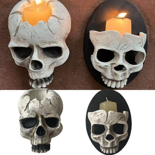 Resin skull candle - skull,