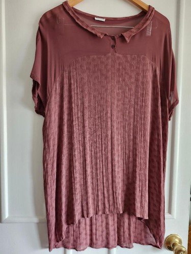 Viscose plum blouse tunic made - tunic,