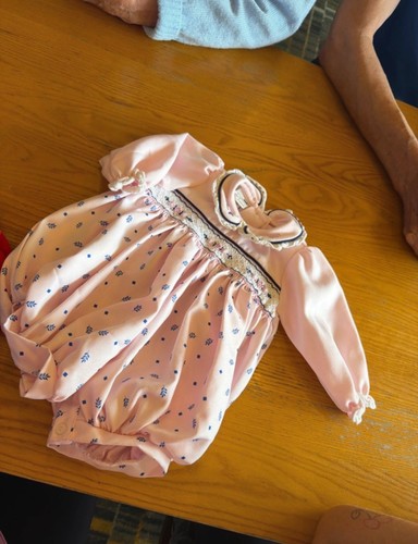 Age smocked pink white - smocked, pink/white