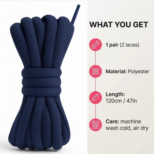 Coloured oval shoelaces - oval,