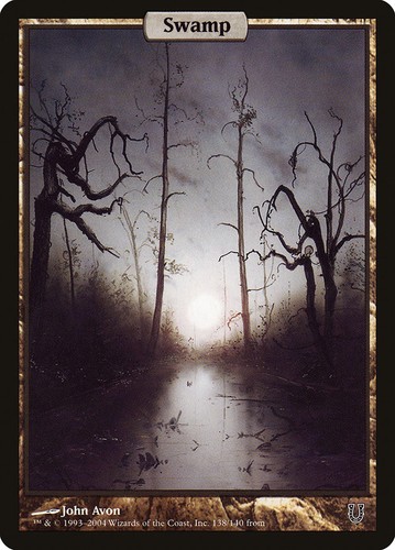 Mtg swamp full art unhinged - full,