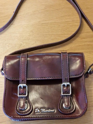 Martens burgundy leather - burgundy,