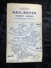 1959 Railway Handbill Southern Region RailRover Tickets 