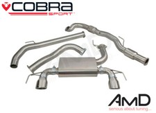 Cobra Corsa VXR Full Exhaust System Sport Cat Non Resonated 3" VZ19B