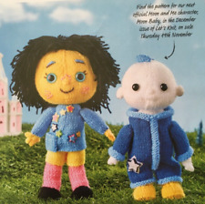 2 Patterns Moon & Me T.V Character Toy Knitting Patterns - Moon Baby & Pepi Nana