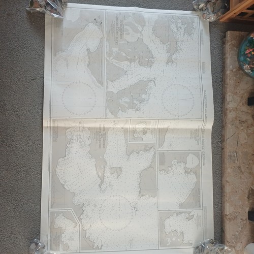 Vintage 1987 admiralty chart - vintage,