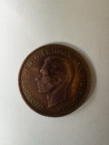 1937 penny coin vgc - 1937, 2