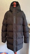 Men’s Hoodrich Padded Winter Coat Long Very Warm With Hood Black Size Small NEW