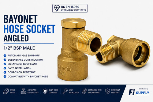 Bayonet hose socket angled - bayonet,