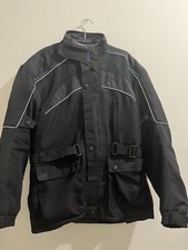 Oxford Bone Dry Motorbike Motorcycle Jacket Black & Grey With Padded Elbows