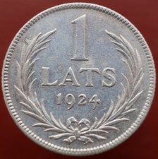 1 Lats 1924 - Latvia KM #7