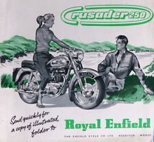 ROYAL ENFIELD Motor Cycles 'Crusader 250' Advert - 18/10/56 Magazine Cover Print