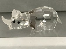Swarovski Figure Rhinoceros 6.3 cm. Top Condition