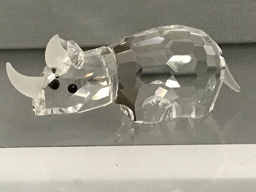 Swarovski figurine rhino - swarovski,