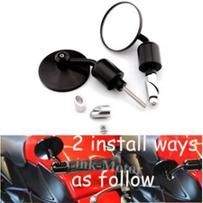 CNC ALUMINUM Motorcycle Bar End Handlebar Clamp Mirrors For Yamaha XJ6 2013