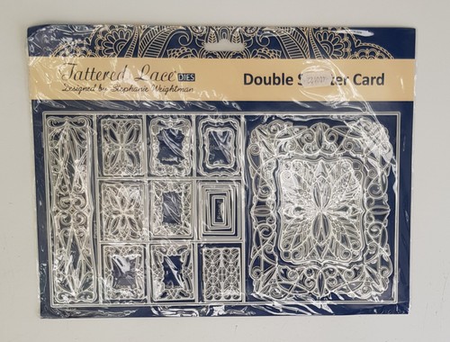 Tattered lace double shutter - tattered,