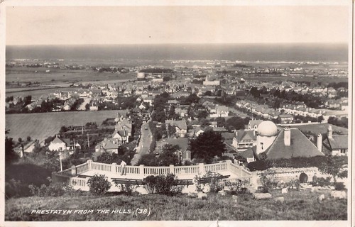 Prestatyn from the hills wales - prestatyn,