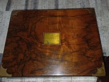 A Victorian brass mounted