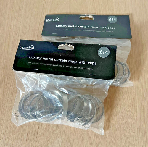 24x dunelm luxury metal - dunelm,