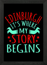 Edinburgh Story Gift Framed