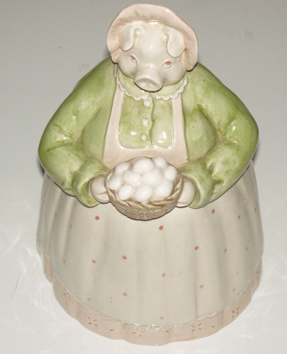 Fitz floyd lady - fitz, pig