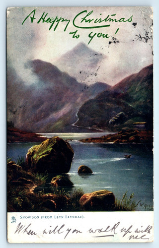 Postcard snowdon llyn llyndau - postcard,