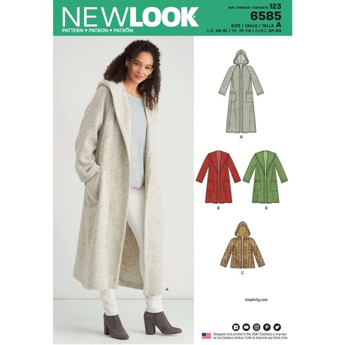 New look 6585 coat misses - look,