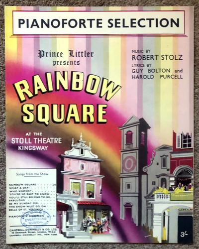 Rainbow square 1951 uk piano - rainbow,
