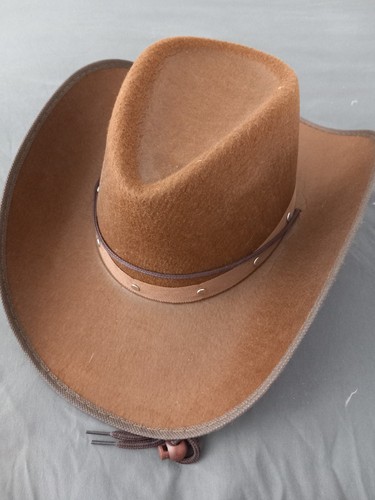 Brown cowboy hat - brown, with