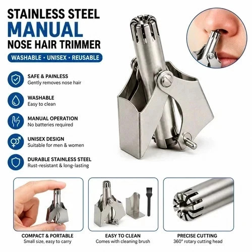 Manual nose hair trimmer - hair,