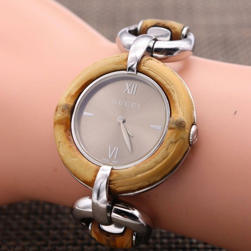 Gucci 132 bamboo - bamboo, quartz