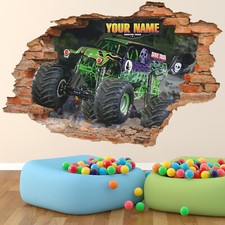 Monster Truck 3D Wall Decal