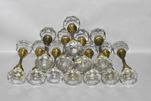 Rare pair antique faceted - rare,