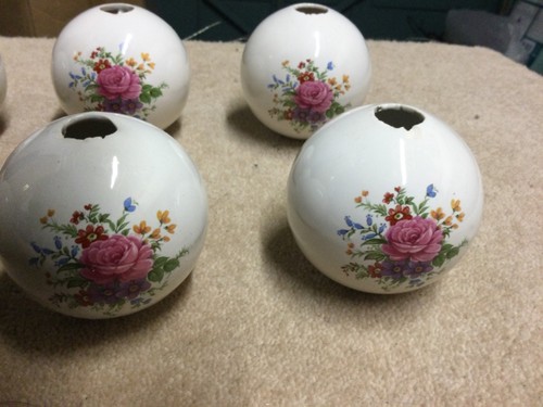 Brass bed porcelain - , balls