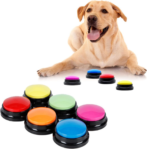 Pcs dog buttons talk - 6,