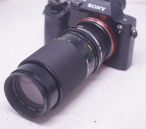 Sony mount adapted 210mm - e,