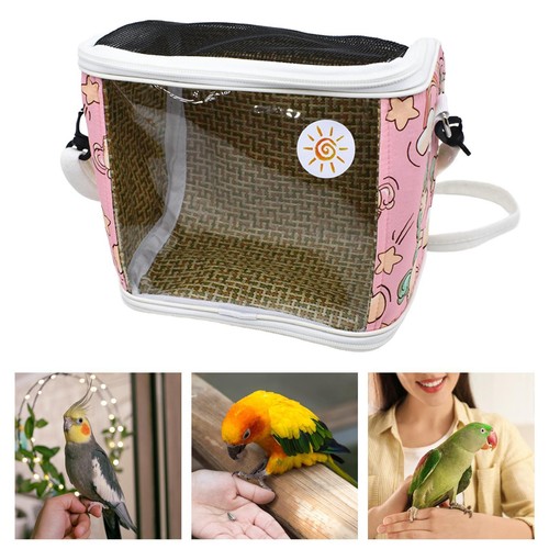 Bird carrier visible - visible, window